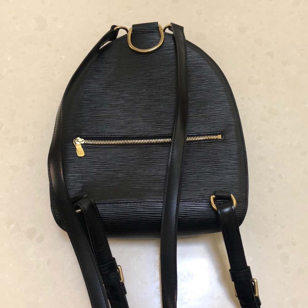 Louis Vuitton black epi leather back pak